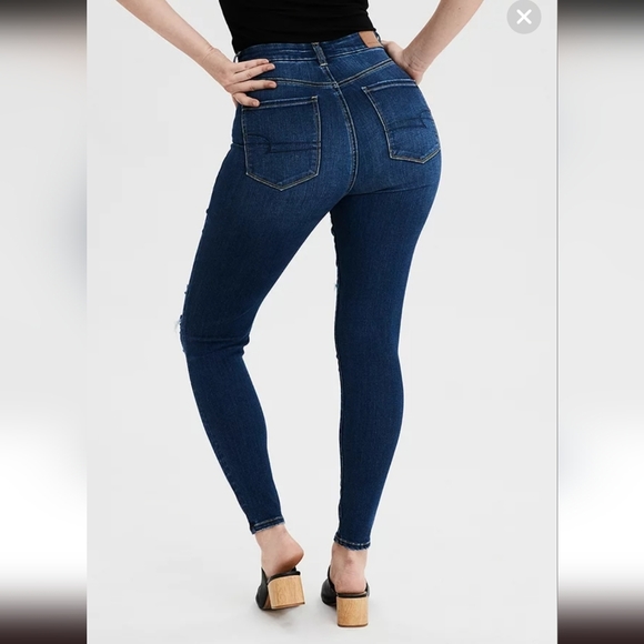 Women's American Eagle Next Level Stretch Curvy Super Hi-Rise Jegging Medium - Picture 3 of 16
